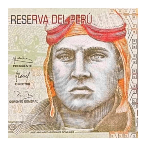 Perú - 10 Soles - Año 2016 - P #192 - Quiñonez González