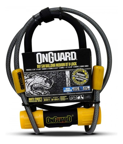 Candado Onguard  U-lock Bulldog Medium Dt Cab