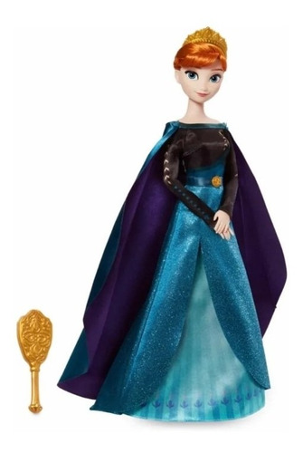 Anna Frozen Muñeca 29cm Princesa Con Cepillo Disney Store