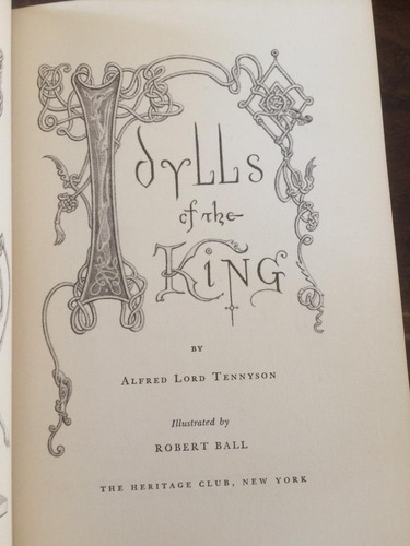 Tennyson, Lord Alfred. Idylls Of The King. (Usado)