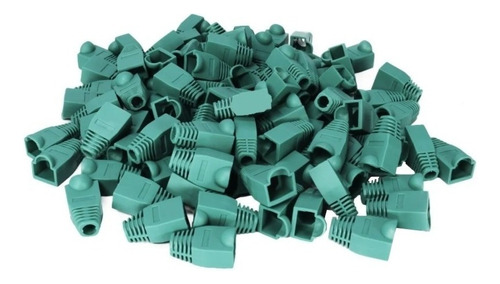 Capuchon Capuchones X 100 Rj45 Ficha Red Cable Bolsa Cat 6 Color Verde