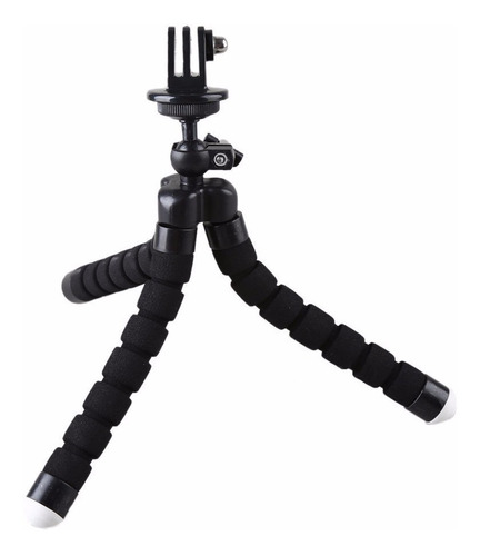 Mini Trípode Flexible + Adaptador Para Gopro