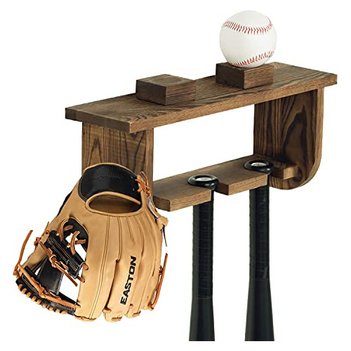 Estante De Pared De Madera Equipos De Béisbol 3 Soport...