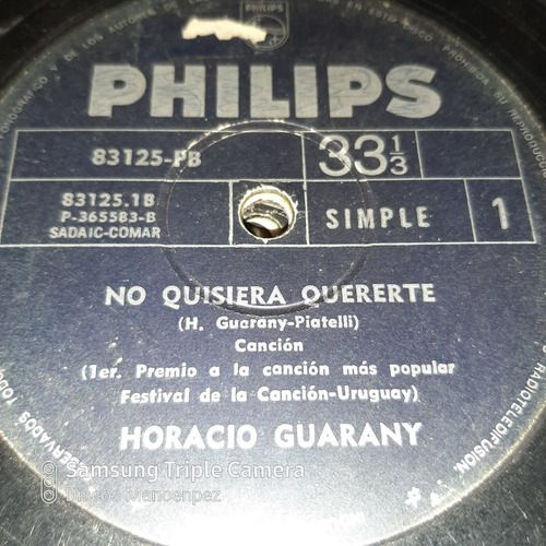 Simple Horacio Guarany Philips 83125 C19