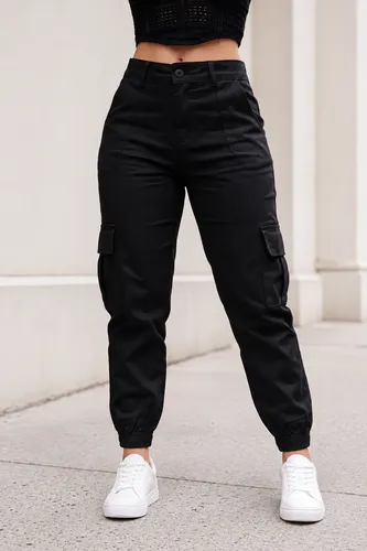 Calça Cargo Jogger Jeans Feminina Com Bolso Lateral Premium (7 cores, 34 ao 46)