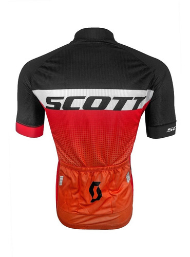 Imagem 2 de 5 de Camisa Scott Ciclismo Rc Pro Mc Preta Com Laranja Tamanho P