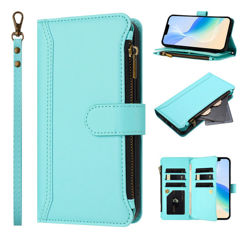 Funda De Piel Con Ranura Tipo Cartera Para Motorola E22 E22i E22s E20
