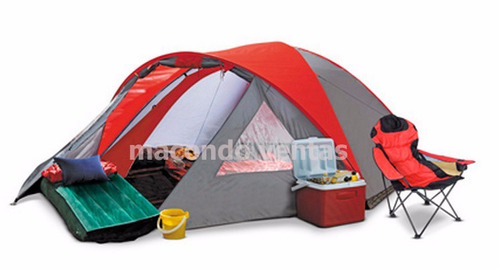 Carpa Camping Iglu 5/6 Pax Doble Techo 300x270x150cm Oferta!