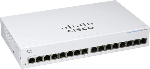 Switch Cisco Cbs110 16t 16 Puertos Gigabit 10/100/1000 Rack