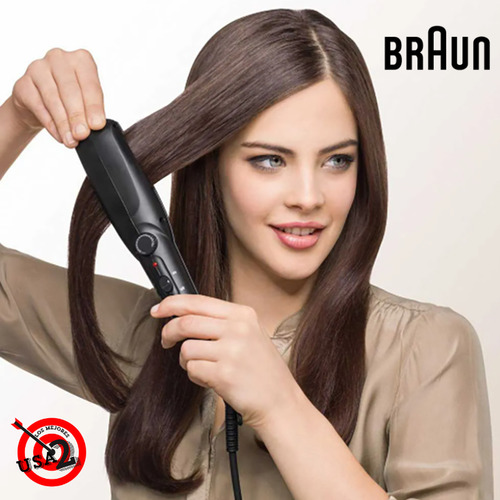 Plancha P/cabello Regulador Temperatura Braun Straightliner Negro (Usado)
