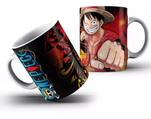 45 Artes Caneca /xícara Anime One Piece Pack Estampa Digital