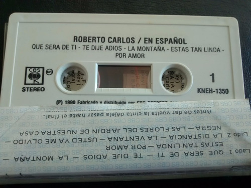 Cassette De Roberto Carlos En Español (#149 (Usado)