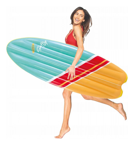 Colchoneta Para Agua Intex Tabla De Surf 178x69cm