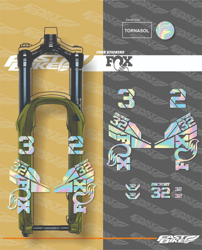 Stickers Pegatina Calcomania Fox 32 Horquillas Suspension