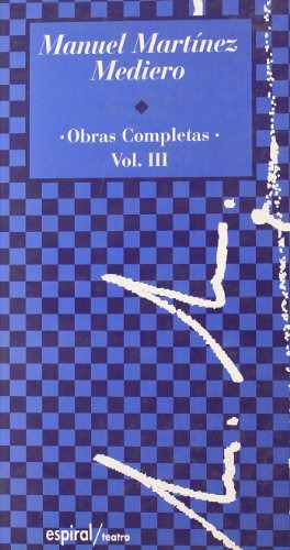 Libro Obras Completas (1975-1980). Vol. Iii De Martínez Medi