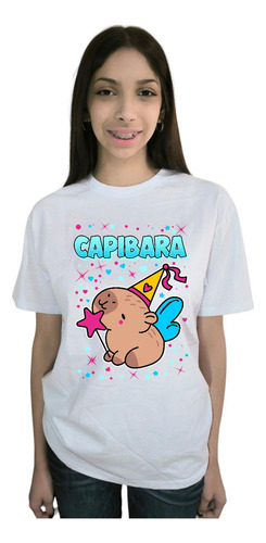 Polera Manga Corta Capibara Hada Cod 001