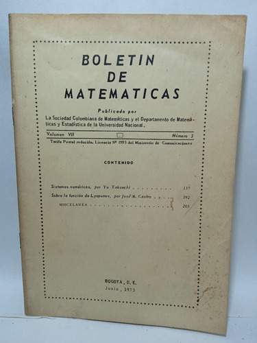 Boletín De Matemáticas - Yu Takeuchi - Sistemas Numéricos 