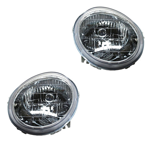 (2) Faros Delanteros Generica Matiz Pontiac 04-05