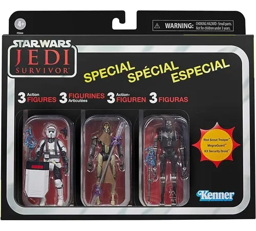 Figura De Acción Star Wars Jedi Survivor De 9,5 Cm, Paquete