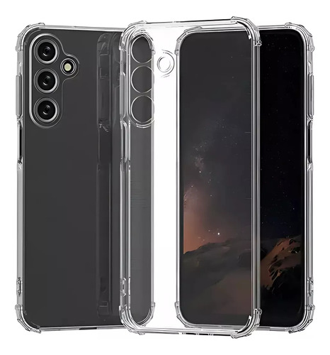 Funda Para Samsung A56 Transparente Reforzada + Vidrio Full Transparente A56