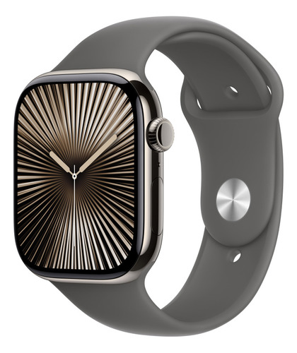 Apple Watch S10 Gps+cell 42mm De Titanio Nat-gris S/m Natural Correa Deportiva Gris Piedra Titanio/natural