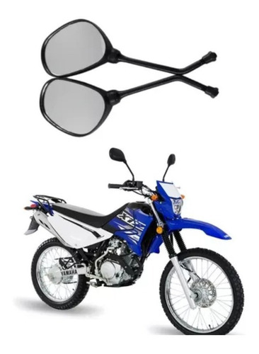 Espejos Moto Yamaha Xtz125 Xtz 125 Negro Par