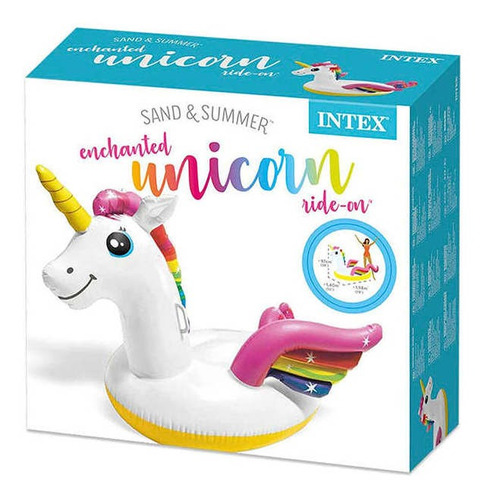 Flotador Inflable Unicornio Montable Agua Piscina Jugar Niña