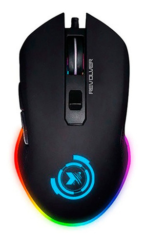 Mouse Gamer Xblade Revolver 4800 Dpi Rgb Black Color Negro