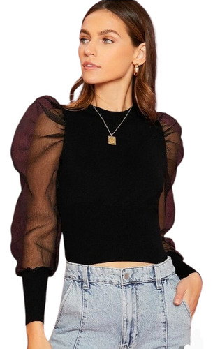 Imagen 3 de 5 de Blusa Manga Princesa