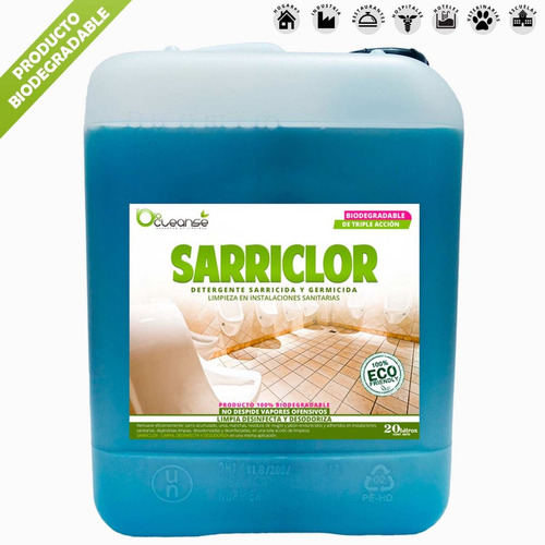 Detergente Sarricida Y Germicida Limpiador De Baños 50 Lts