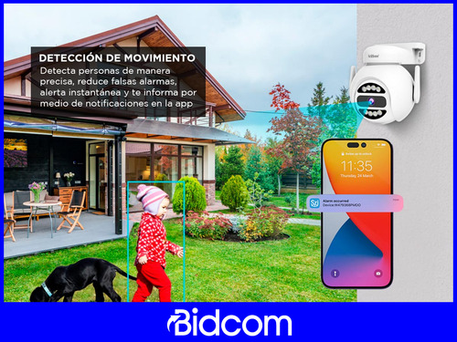 Cámara De Seguridad Srihome 4mp Impermeable Visión Nocturna