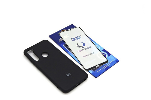 Kit Capa Case + Película 3d Xiaomi Redmi Note 8t