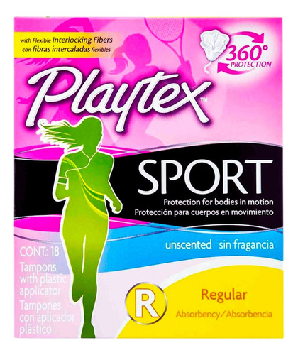 Kit Tampones Playtex Sport Regular Higiene Intima Mujer