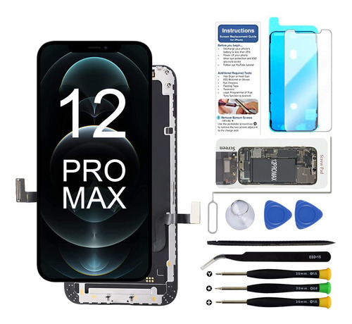 Reemplazo De Pantalla Para iPhone 12 Pro Max De 6.7 Pulgadas