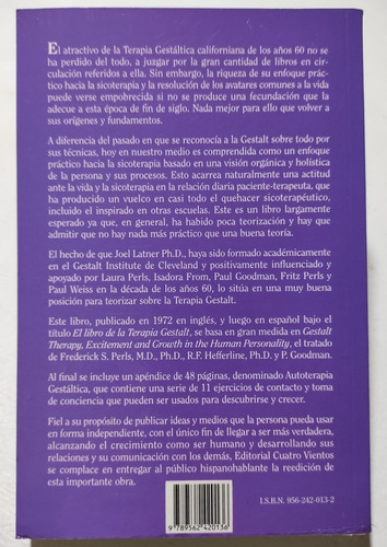 Fundamentos De La Gestalt. J Latner. Lib Psicología Gestalt