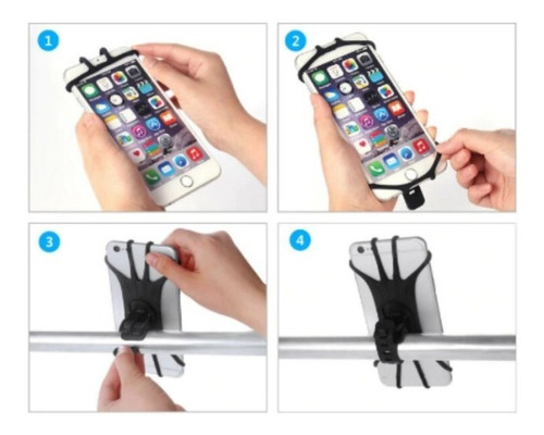 Imagem 5 de 5 de Suporte De Celular Em Silicone Preto