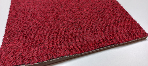 Alfombra Boucle Roja Alto Transito Base Doble  X M2