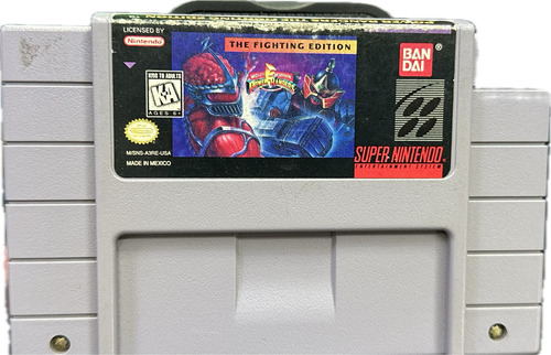 Mighty Morphin Power Ranger Fighting Edition Snes Original (Reacondicionado)
