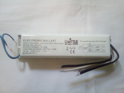Imagen 1 de 7 de Balastro Socate Especular 2 X 18w