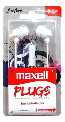 Audifonos Con Microfono In-mic Maxell Auriculares Handsfree