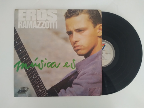 Eros Ramazzotti Música Es Lp Vinilo Ariola 1992 Colombia