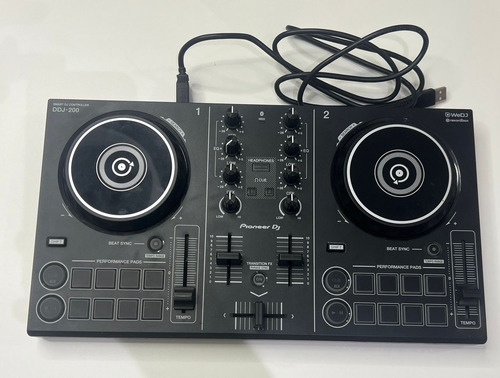 Controlador Dj Pioneer Ddj-200 Negro De 2 Canales Un Uso!!! Negro