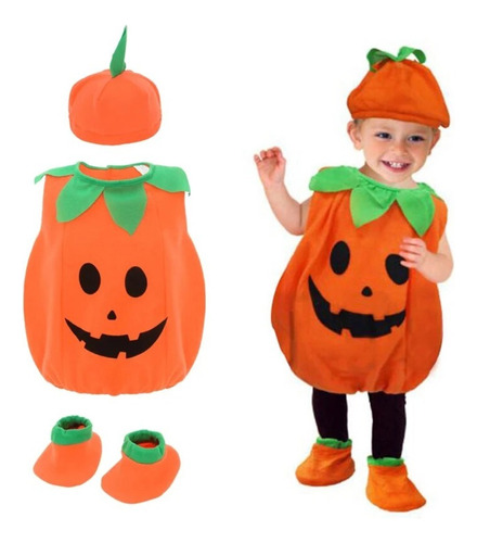 Disfraz De Calabaza Para Bebé De Halloween