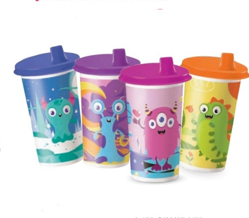 Coleccion Vaso Entrenador Monstruos Tupperwere