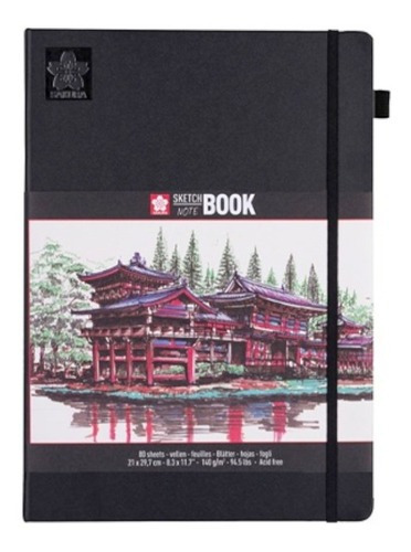  Sakura Sketchbook A4 Blanco Crema 80 hojas  lisas 1 materias unidad x 1 29.7cm x 21cm sketchbook note
