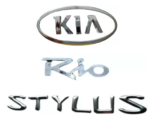 Kit De Emblemas Kia Rio Stylus 