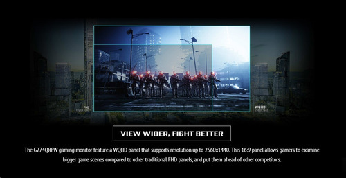 Imagen 7 de 10 de Monitor Msi 27 G274qrfw 170hz Gsync Freesync 2k Qhd Ips 1ms