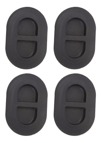 4 Tapones De Drenaje Para Piso De Coche, Color Negro Jl