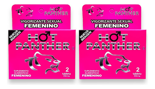 Potenciador Hot Panther Mujer 4 Pz Vigorizante Femenino