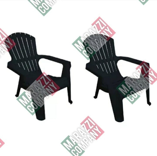 Set X 2 Sillones Gran California Mascardi Color Negro